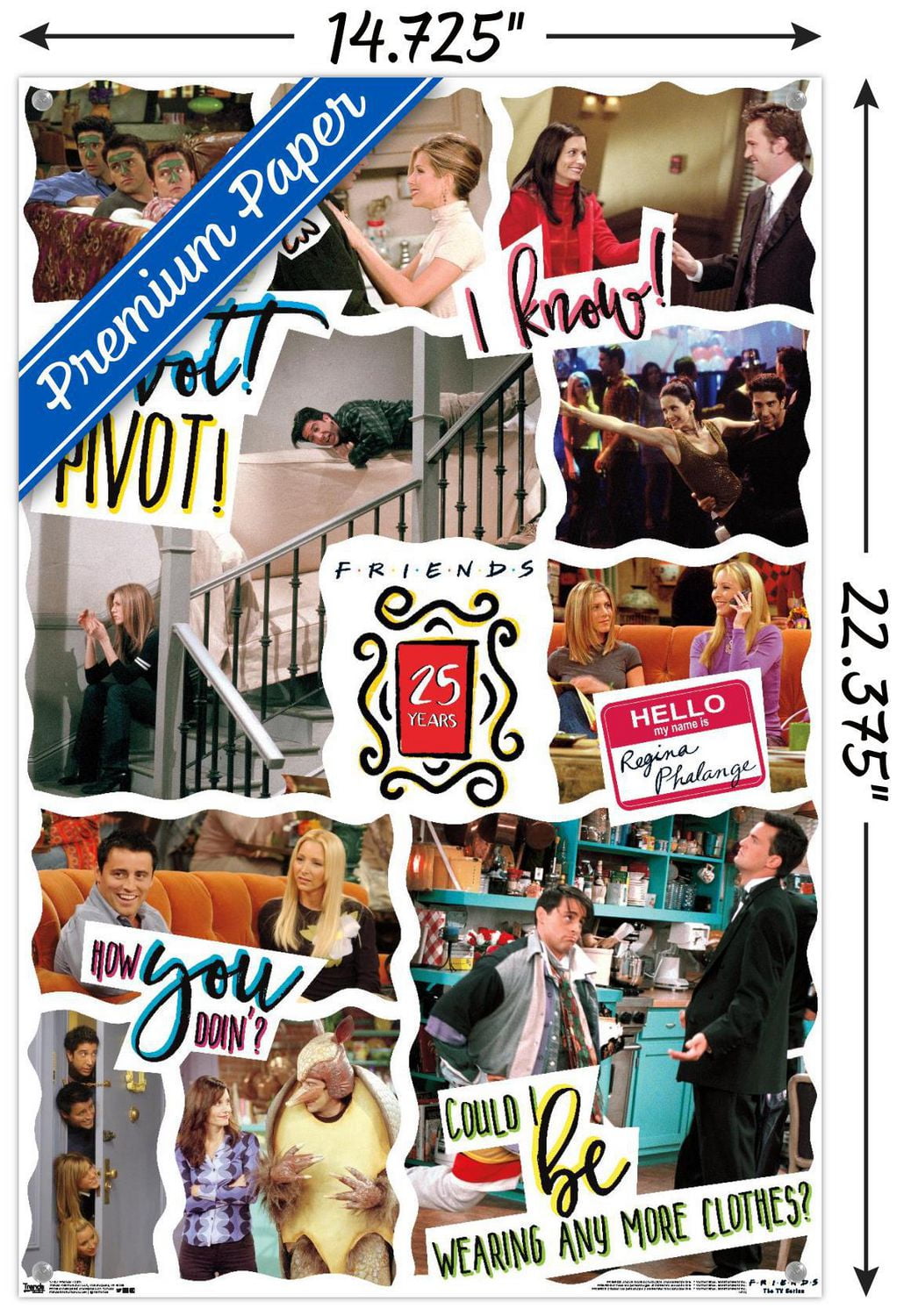 Friends - 25th Wall Poster, 22.375" x 34"