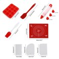 thumbnail image 3 of Yeacher 8PCs Bakeware Set Silicone Pastry Dough Rolling Mat Pen-Syringe Spatula Cake Scraper Brush 12-Cup, 3 of 8