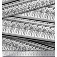 thumbnail image 3 of Soimoi Black polyester Crepe Fabric Aztec Geometric Print Fabric by the Yard 42 Inch Wide, 3 of 3