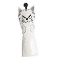 thumbnail image 4 of Golf Club Head Covers Mallet Putter Cat Pattern Accessories Putter Cue Headcover 5 Fairwaywood White, 4 of 8