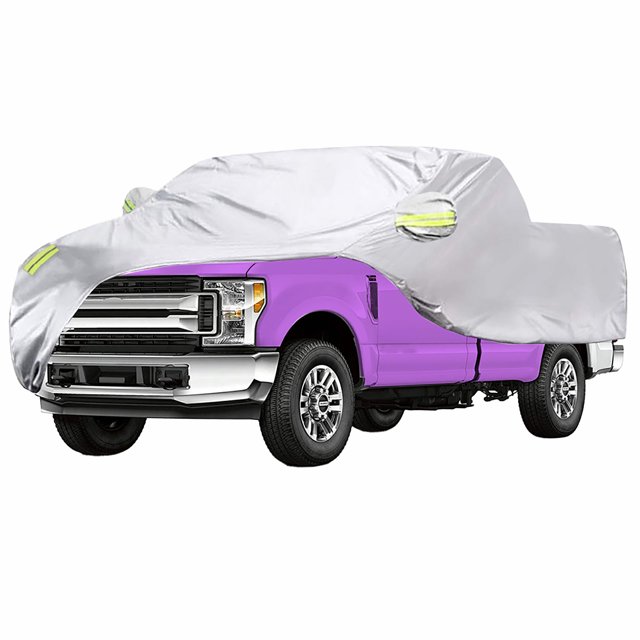 Graflsoa Housse de Camion Haut de Gamme avec Protection UV et Bandes Réfléchissantes, Nylon Imperméable Résistant à la Chaleur et aux Égratignures, Convient aux Pickups et Camions m (210x70x65 Po)