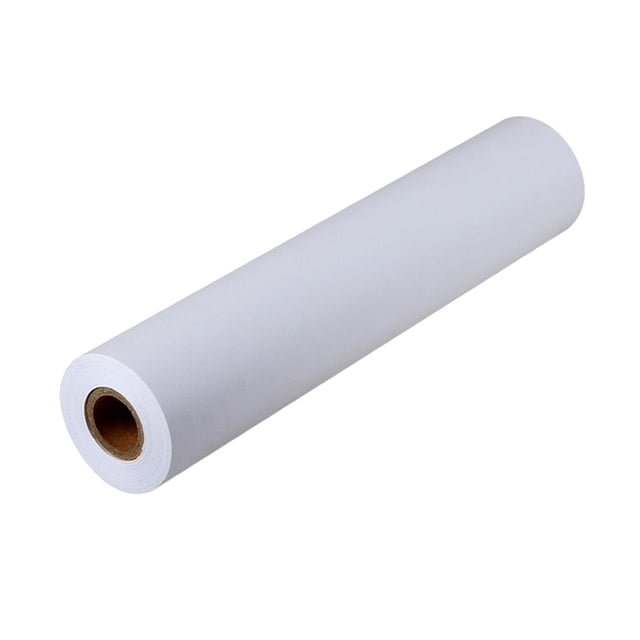 9m drawing paper roll made of premium white paper, suitable for students and school use. The roll measures 900.00x44.00x0.10cm and features a thick, smooth surface ideal for pencils, pens, graphite, charcoal, crayons, markers, and paint. It can be used on an easel, table, or unrolled on the floor, making it versatile for children's artwork, doodling, and writing. The sturdy material allows for easy cutting and slicing as needed.