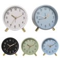 thumbnail image 3 of Réveil Quartz Simple Silencieux de Bureau Rond Créatif Horloge de Table, 3 of 5