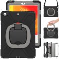 thumbnail image 1 of Wekity iPad 9.7 2017 / 2018 with Screen Protector, Swivel Stand/Pencil Holder/Shoulder Strap, 1 of 4