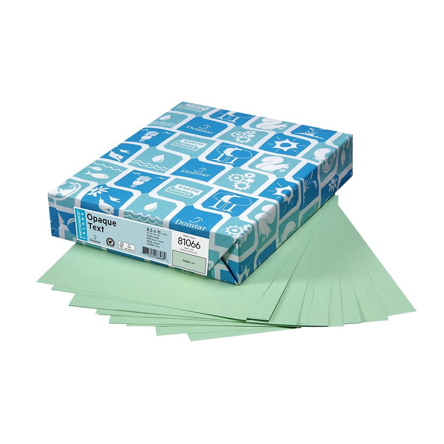 Domtar 81066 Lettermark Multipurpose Coloured Paper 8-1/2 x 11 green (Pack of 500)