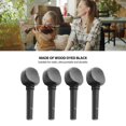 thumbnail image 3 of 4Pcs Violin Tuning Peg, Portable Fine Appearance Wood Violin Peg Replacement Black, 3 of 8