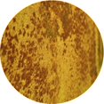 thumbnail image 1 of Ahgly Company Tapis d'Intérieur Ronds Transitionnels Lavables à la Machine, Brun Acajou, 8 Pieds Rond, 1 of 7