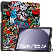 8.7/11-Inch Tablet Case for Samsung Galaxy Tab A9 (SM-X110/SM-X115)/A9 plus (X210/SM-X216/SM-X218) with Wake-Up FunctionTri-folding Colourful