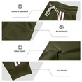 thumbnail image 4 of Ceisia Men Solid Color Loose Casual Pants Elastic Waist Drawstring Sports Gift Work Trousers, 4 of 9