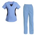 thumbnail image 1 of Women's Scrubs Set Scrub Top and Pants Scrubs Set, 1 of 3