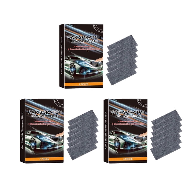 Car Scratch Repair Cloth for Minor Scratches and Stains on Auto Paint Surface – 6 Pack