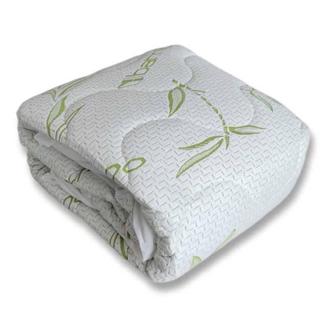 Cotton House - Housse de Matelas en Bambou Jacquard, Imperméable, Format Double, Blanc