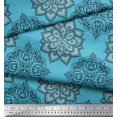 thumbnail image 3 of Soimoi Cotton Duck Fabric Floral Mandala Print Fabric by Yard 42 Inch Wide, 3 of 3