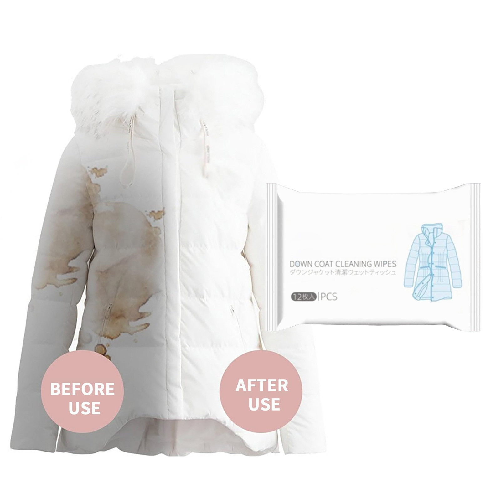 Wash Down Jacket Cleaning Wipes Stain Removal Cleaning Wipes Easier To Clean Grease Dirt From Clothes Shoe Hands And More 1pc B Ware for Roofs Cleaning Products Set Cedar Siding Sealer Wax Melt