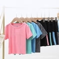 thumbnail image 4 of MIASHUI Ensembles de Shorts Garçons Filles 2 Pcs T-Shirt et Shorts Athlétiques pour Enfants, Rouge, 5-6 Ans, 4 of 4