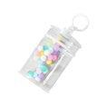 thumbnail image 4 of Esquirla Clear Figure Display Bag Mini Doll Pouch Keychain Portable Doll Storage Case White with, 4 of 8