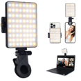 thumbnail image 1 of NEEWER Selfie Light with Front & Back Phone Clip, High Power 60 LED 2000mAh Rechargeable CRI 95+, 3 Light Modes, Portable Clip on Light for Tablet/Lap, 1 of 5