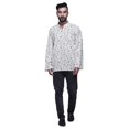 thumbnail image 1 of Atasi Kurta-Chemise pour Homme en Coton à Patte de Boutonnage, Kurta-Chemise Courte Décontractée Imprimée, 1 of 5