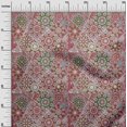 thumbnail image 3 of oneOone Rayon Brown Fabric Moroccan Mosaic Floral Sewing Craft Projects Fabric Prints By Yard 56 Inch Wide, 3 of 4