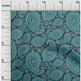 thumbnail image 2 of oneOone Viscose Chiffon Gray Fabric Asian Paisley Block Craft Projects Decor Fabric Printed By The Yard 42 Inch Wide, 2 of 5