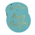 thumbnail image 1 of Inkdotpot Real Gold Foil Happy Birthday Tags Favor Hang Paper Tags 100 Pieces, 1 of 6