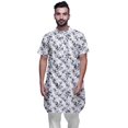 thumbnail image 1 of Atasi Kurta Imprimée pour Hommes Col Mandarin Coton Cambric Chemise Kurta Décontractée, 1 of 1