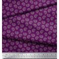 thumbnail image 3 of Soimoi polyester Crepe Fabric Artistic Paisley Printed Fabric 1 Yard 42 Inch Wide, 3 of 3