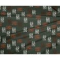 thumbnail image 4 of oneOone Polyester Lycra Fabric Brush Stroke Ikat Print Fabric By Yard 56 Inch Wide, 4 of 4