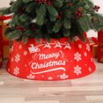 thumbnail image 3 of Hbdhejl Collier de Sapin de Noël Pailleté Rond Décoratif Jupe de Sapin de Noël Ruban de Fixation Ornement de Sapin de Noël Pliable pour Fête à la Maison Collier de Sapin de Noël Rouge Collier de Sapin de Noël, 3 of 3