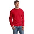 thumbnail image 4 of Hanes Men's Long Sleeve Beefy-T T-Shirts, Deep Red, Medium, 4 of 6