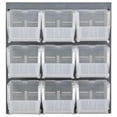 thumbnail image 1 of Quantum Storage QLP-1819-230-9CL Panneau Perlé 18 x 19 Po avec 16 Bacs Transparents, 1 of 1