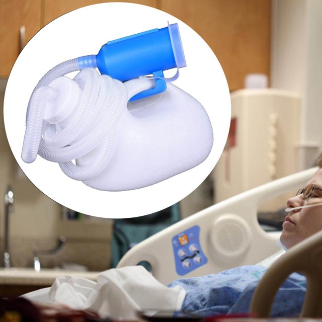 pitrice Urinoirs Étanches pour Hommes 2000ml Urinoirs Masculins Couvercle Anti-Déversement avec collection d'Urinoirs Masculins Contenants de Voyage Maison Contenant pour Personnes Âgées Blanc