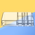 thumbnail image 2 of Makeup Organizer Cosmetic Storage Box Clear Countertop Space Saving Storage for Lipsticks Brushes Creams Nail Polish, 2 of 5