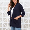 thumbnail image 4 of 2025 Cardigan pour Femmes Chandail Cardigan Classique Surdimensionné Chandails Cardigan pour Femmes Col Rond Col à Boutons Cardigan d'Automne pour Femmes Chandails Cardigan Tricot devant Ouvert, 4 of 7