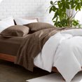 thumbnail image 1 of Bare Home Premium 1800 Collection 4-Piece Bed Sheet Set, Queen, Heathered Taupe, 1 of 7
