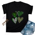 thumbnail image 4 of QIPOPIQ T-Shirts à Manches Courtes pour Femmes à Col Ras du Cou T-Shirts de la Saint-Patrick T-Shirt Trèfle pour Dames T-Shirt Vert T-Shirts de la Saint-Patrick T-Shirts Léopard Cœur T-Shirts Amples pour les Fêtes T-Shirts Graphiques Offres, 4 of 4