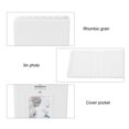 thumbnail image 4 of Photo Album, Large Capacity High Transparency Flexible 64 Pockets Instant Camera Photo Album Rhombic Grain  for Movie Tickets White, 4 of 7