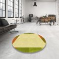 thumbnail image 4 of Ahgly Company Tapis d'Intérieur Lavables en Machine, Carrés Transitionnels, Brun Cannelle, Carrés de 7', 4 of 7