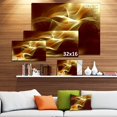 thumbnail image 4 of Design Fractal Abstrait Jaune Pâle - Grande Oeuvre d'Art Abstraite sur Toile, 4 of 4