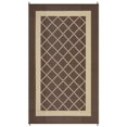 thumbnail image 1 of Waterproof Reversible Outdoor Rug 9x18ft – Modern Brown/Coffee Plastic Straw Patio Mat, UV Resistant, Easy Clean, with Portable Bag & Stakes – United States, 1 of 8