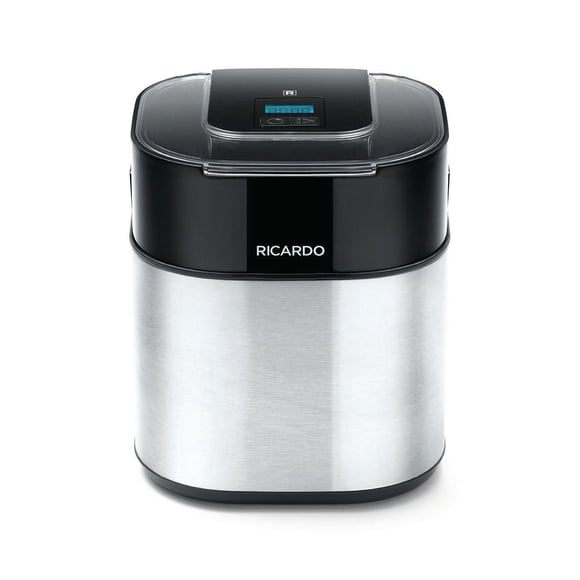 RICARDO Ice Cream Maker, 1.5L Capacity, Makes Ice Cream, Sorbet & Slushies in 20 Minutes, Fully Automatic with Digital Timer, Easy to Clean, Non-Slip Feet, Compact Design