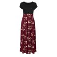 thumbnail image 4 of Jusqu'à 65 % de Rabais! Robes d'Été Mode pour Femmes 2024 Grande Taille Teinture sur Nœuds Colorées Longues à Imprimé Floral Robes Plage Décontractées Maxi Robe d'Été, 4 of 6