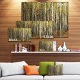 thumbnail image 3 of Green Fall Forest with Thick Trees - Forest Canvas Art Print, 3 of 4