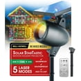 thumbnail image 1 of Startastic Solar Laser Christmas Projector Lights Outdoor, Remote Controlled Solar/USB Rechargeable Holiday Laser Lights Projector W/ Dusk to Dawn Sensor & Timers, Weatherproof, 1 of 7