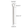 thumbnail image 2 of Unique Bargains Split Cotter Pin, 4x40mm Stainless Steel Clip Fastener Fitting Silver 30Pack, 2 of 5