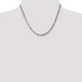 thumbnail image 2 of 14k White Gold 18 Inch 4.75mm Curb Chain Necklace Pendant Charm Beveled, 2 of 9