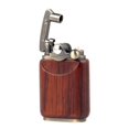 thumbnail image 2 of Rosewood Wooden Case Antique Type Soft Flame Rocker Arm Petrol Oil Lighter, 2 of 4