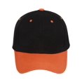 thumbnail image 2 of Casquette de Baseball Bicolore Ajustable, Noir Orange, 2 of 2