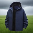 thumbnail image 4 of Yuyuzo Womens Rain Jacket Waterproof Lightweight Windbreaker Jacket Plus Size Raincoat with Pockets, 4 of 7