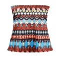 thumbnail image 3 of CHUANK Womens Summer Off Shoulder Leopard Print Bandeau Strapless Blouse Tops, 3 of 4